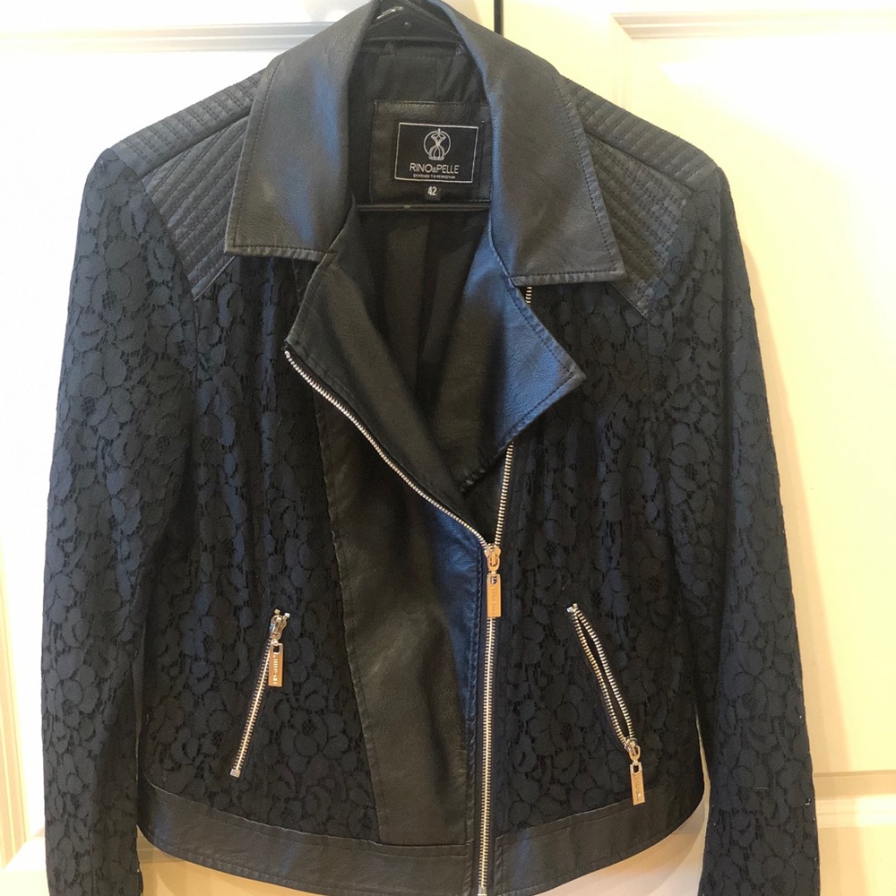 Rino & Pelle Lace and Leather Jacket